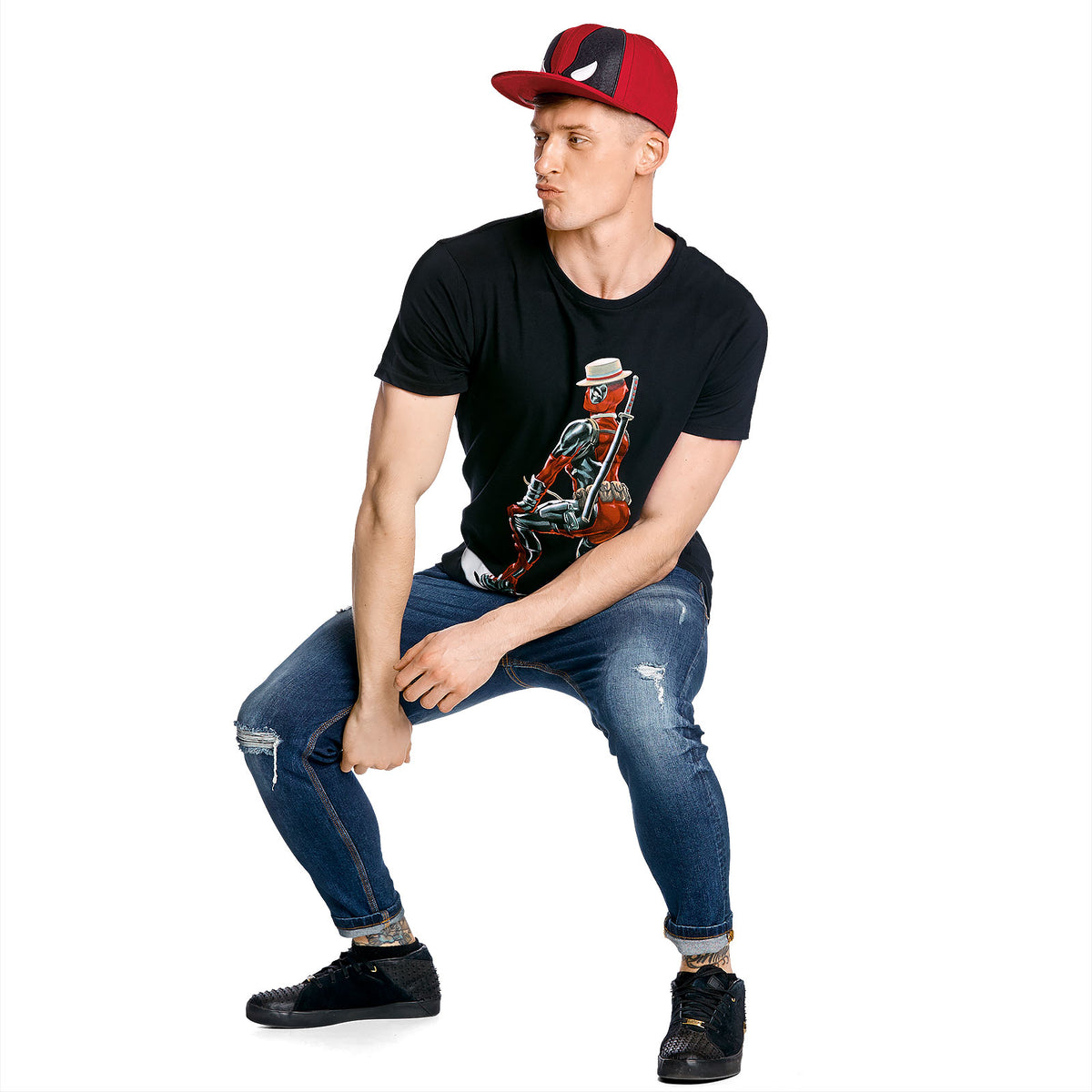 Image produit Deadpool - T-shirt d'artiste noir