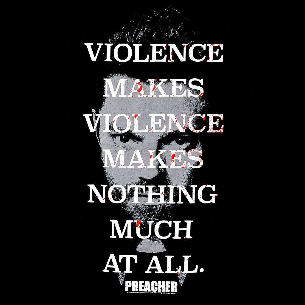 Image produit Preacher - Violence engendre violence T-shirt noir