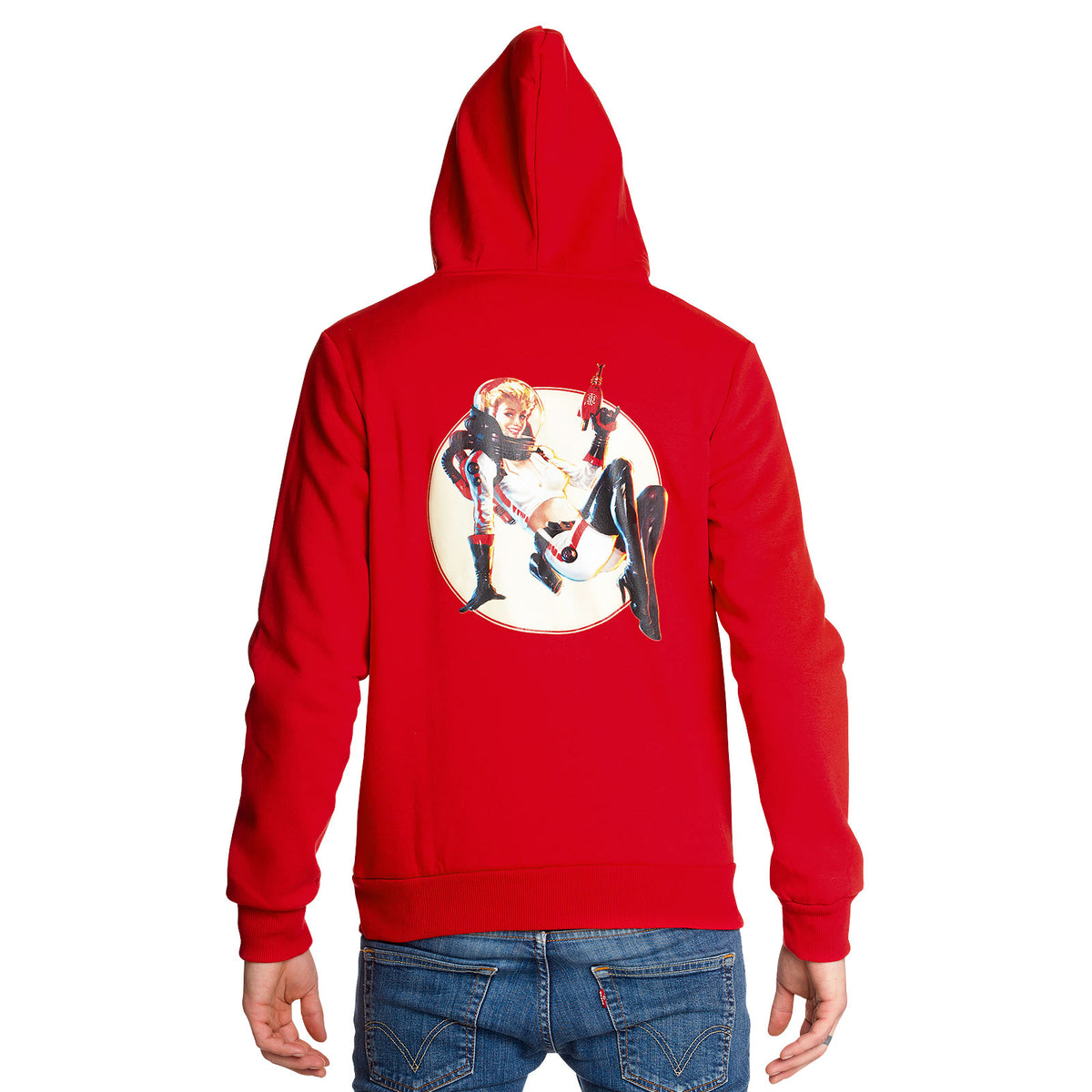 Productafbeelding Fallout - Nuka Cola Pin-up Hoodie rood