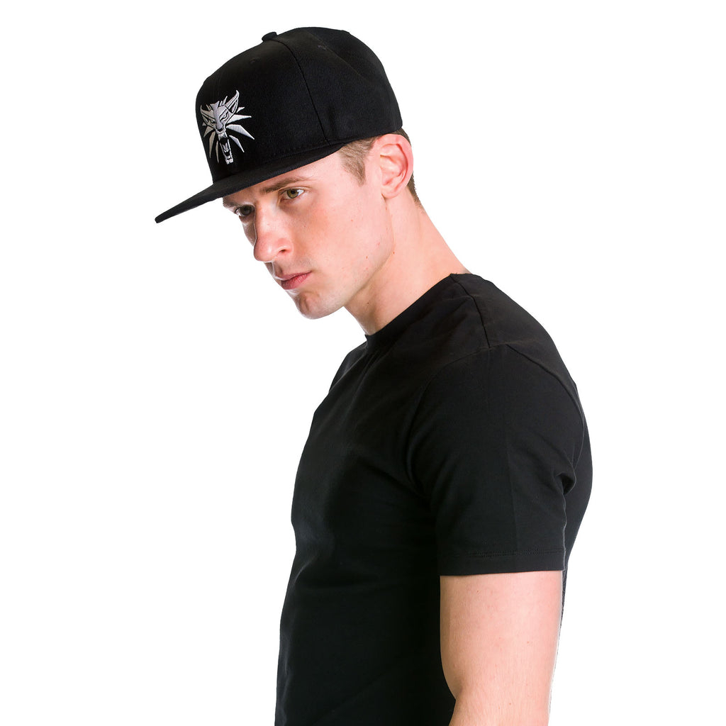Produktbild Witcher - Wolf Medaillon Snapback Cap schwarz
