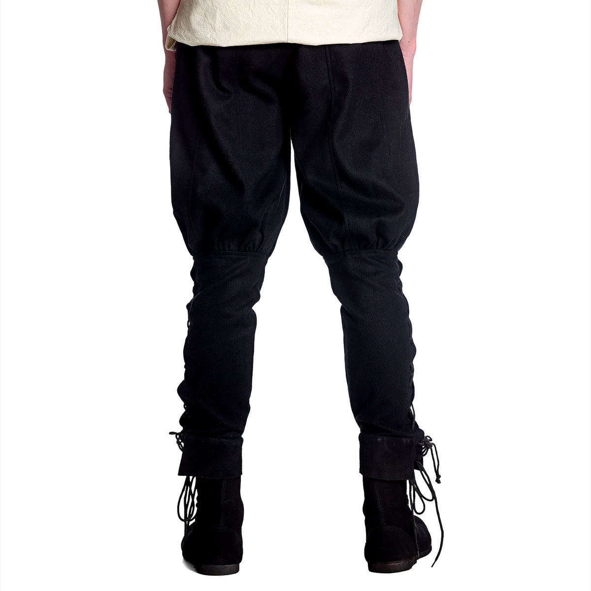 Produktbild Mittelalter Wollhose mit Unterbeinschnürung schwarz