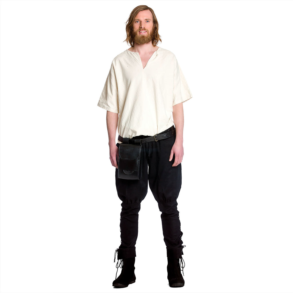 Produktbild Mittelalter Wollhose mit Unterbeinschnürung schwarz