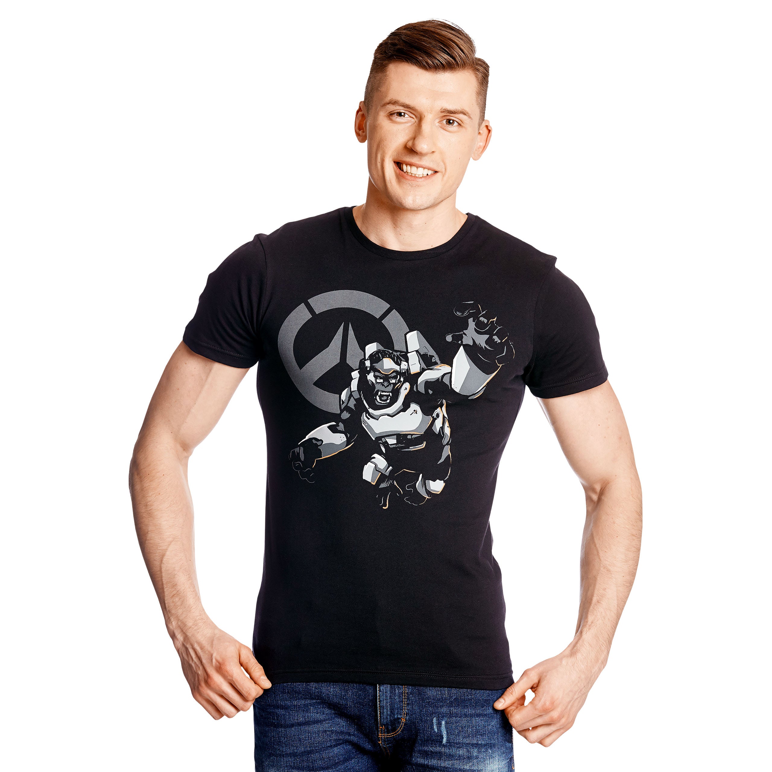 Productafbeelding Overwatch - Winston Aanval T-shirt zwart