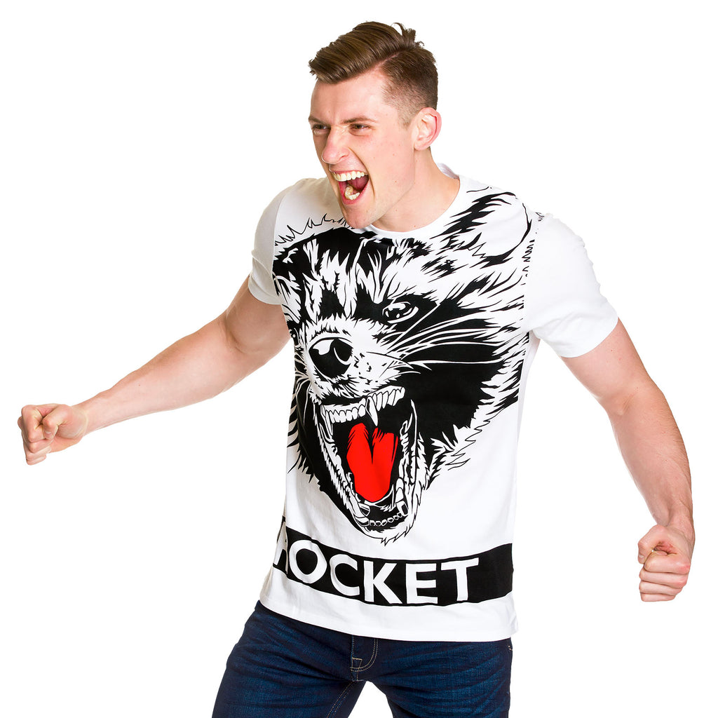 Productafbeelding Guardians of the Galaxy - Rocket Full Size T-Shirt wit