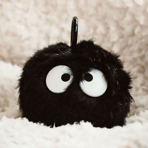 Image produit Totoro - Figurine en peluche de suie avec effet de vibration noir