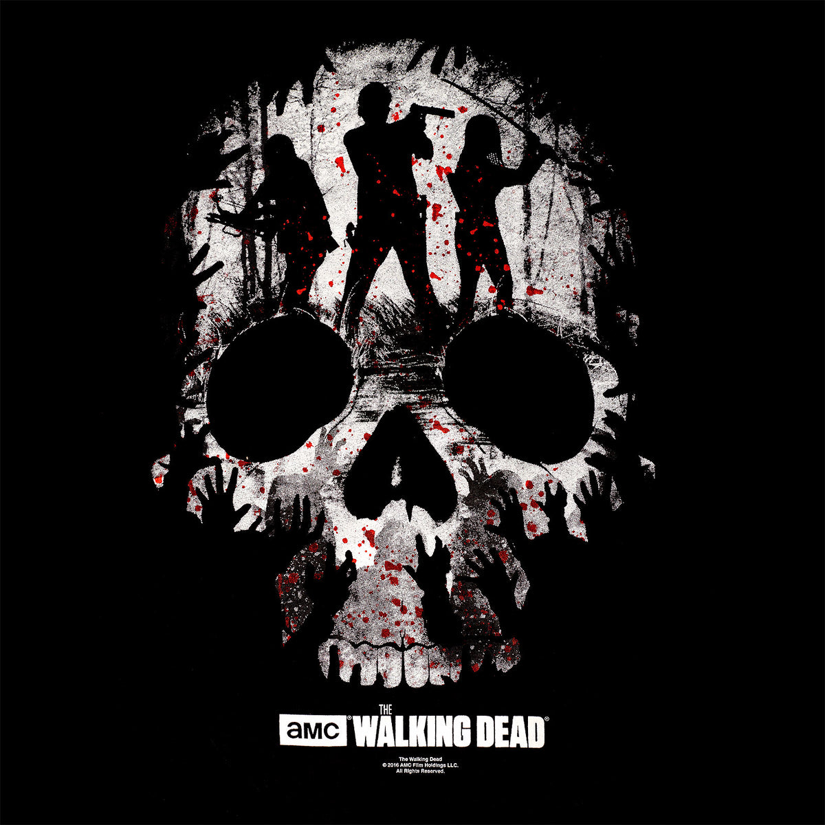 Productafbeelding Walking Dead - Skull Dames T-shirt