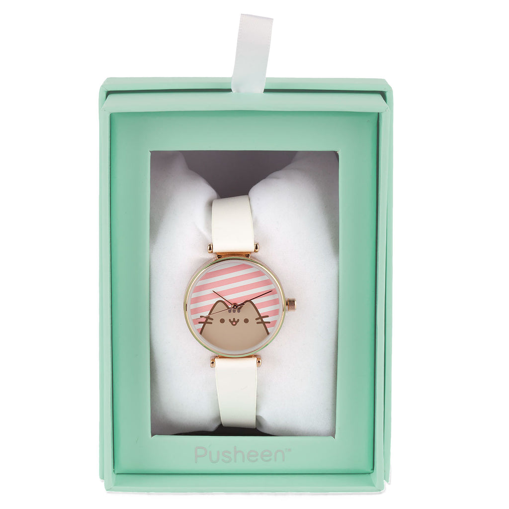 Produktbild Pusheen - Stripes Uhr weiß