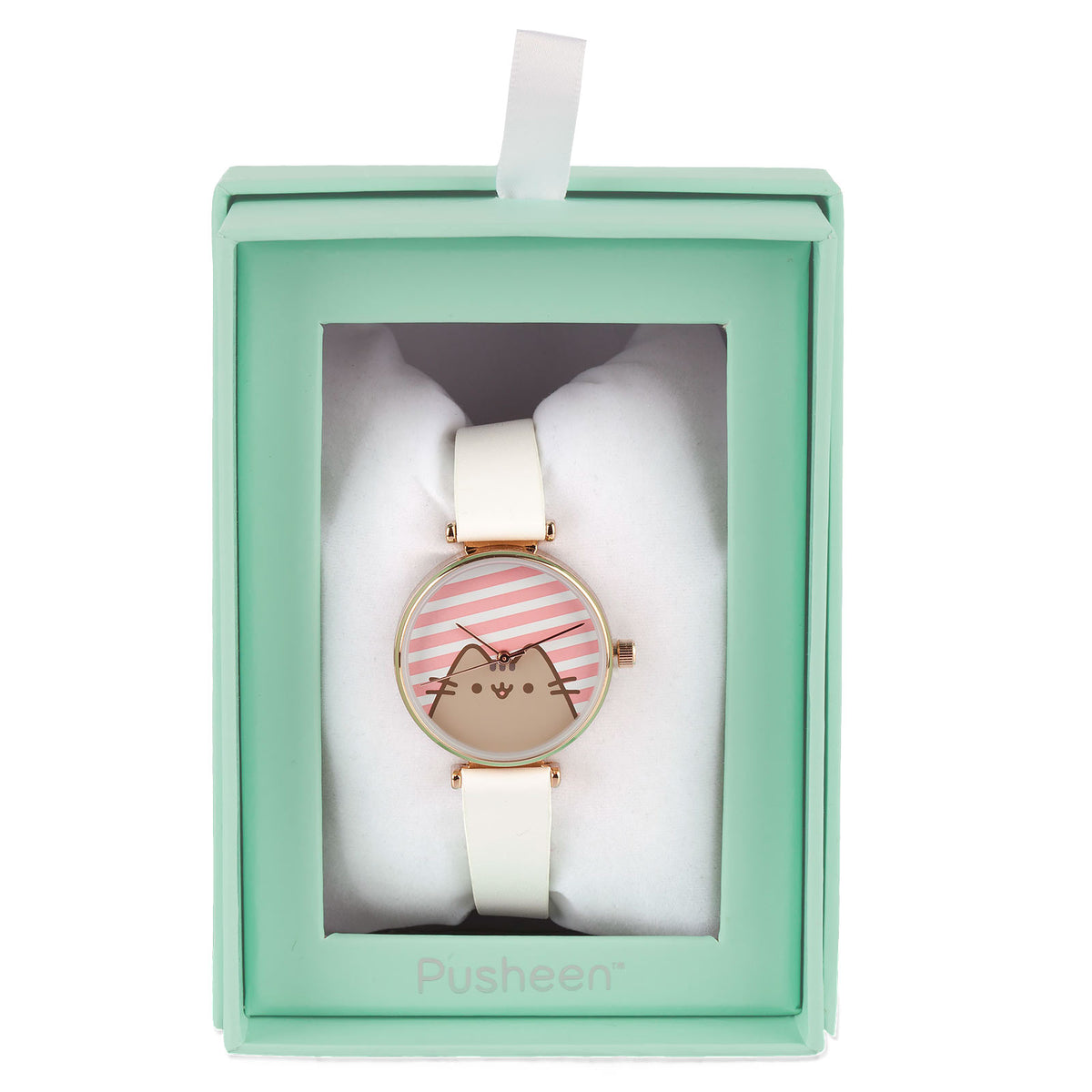 Produktbild Pusheen - Stripes Uhr weiß
