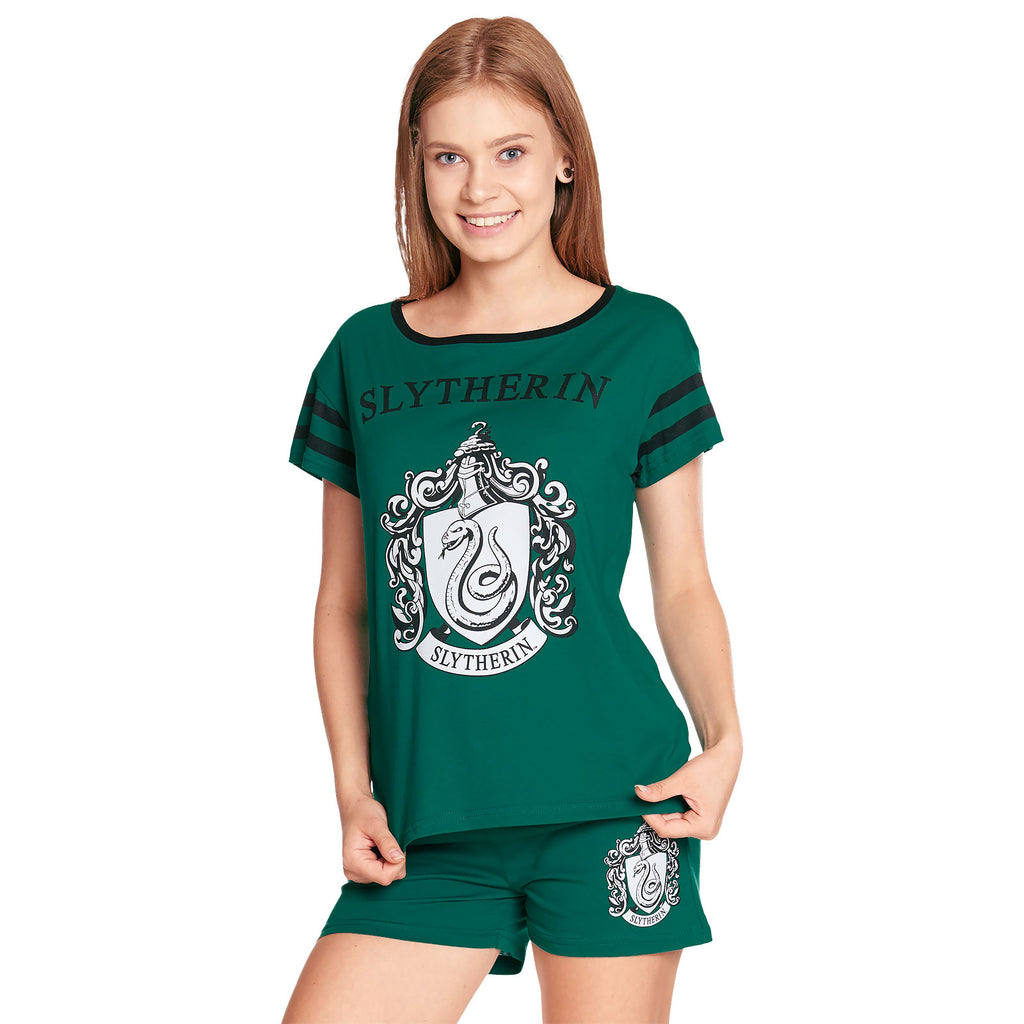 Productafbeelding Harry Potter - Slytherin Wapen Pyjama Kort Dames