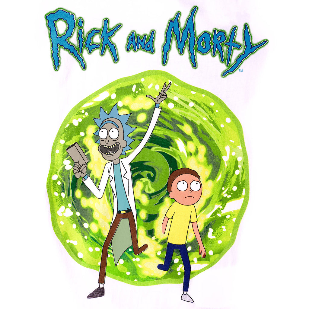 Image produit Rick et Morty - T-shirt Portal blanc