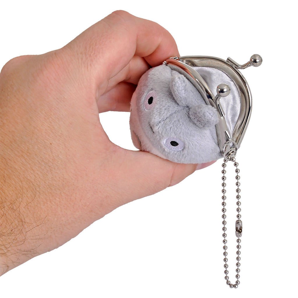 Image produit Totoro - Porte-monnaie en peluche gris