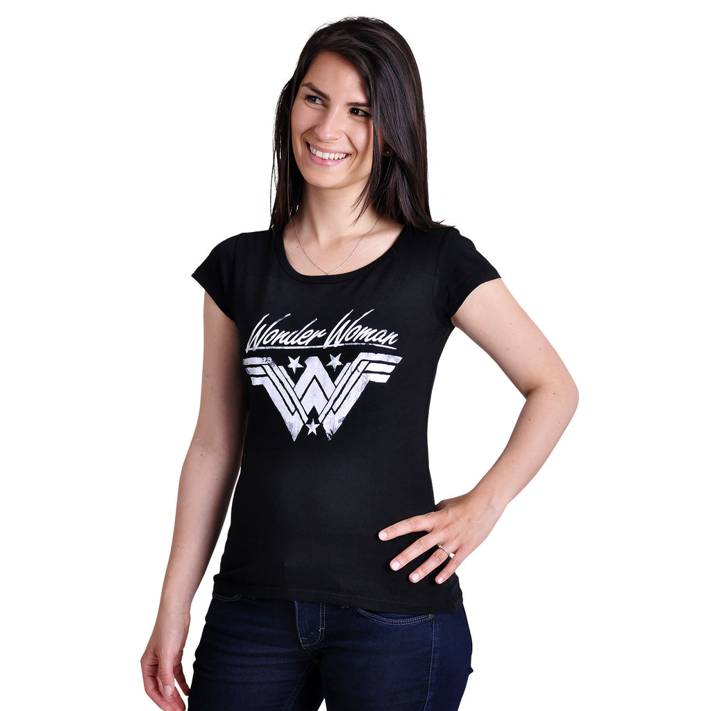 Image produit Wonder Woman - Logo T-shirt pour femmes noir