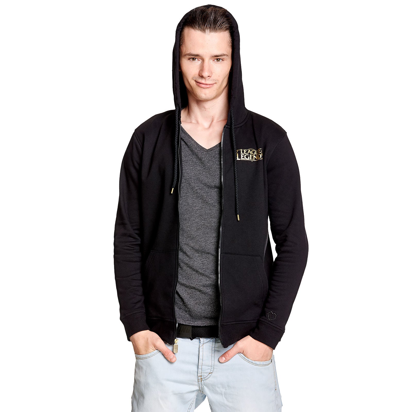 Image produit League of Legends - Sweat à capuche logo noir