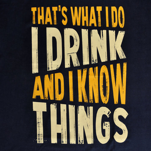 Productafbeelding Drink En Weet Dingen - Blauw T-Shirt