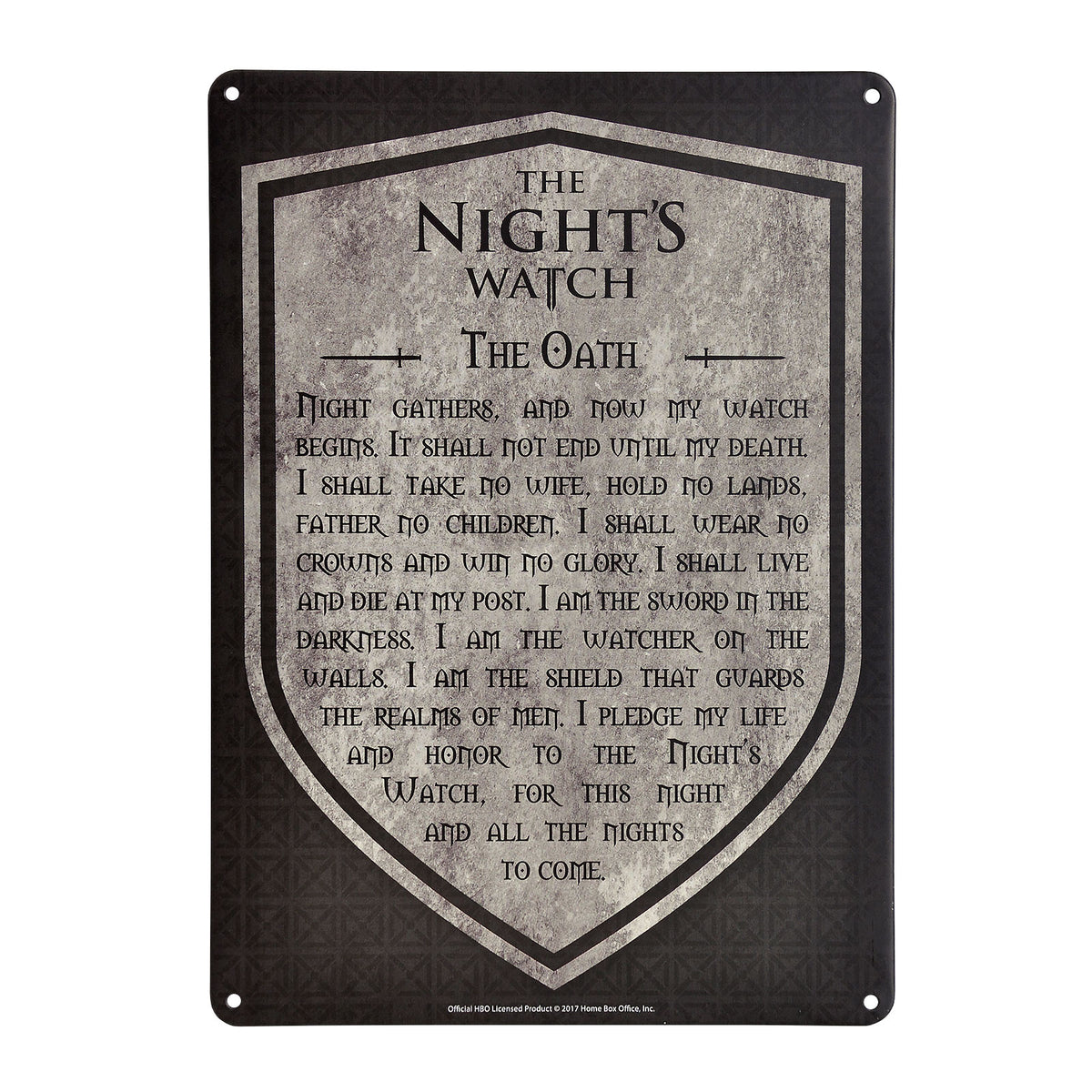 Productafbeelding Game of Thrones - Nachtwacht Eed Schild