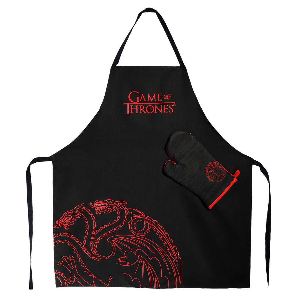 Image produit Game of Thrones - Tablier Targaryen avec gant de four