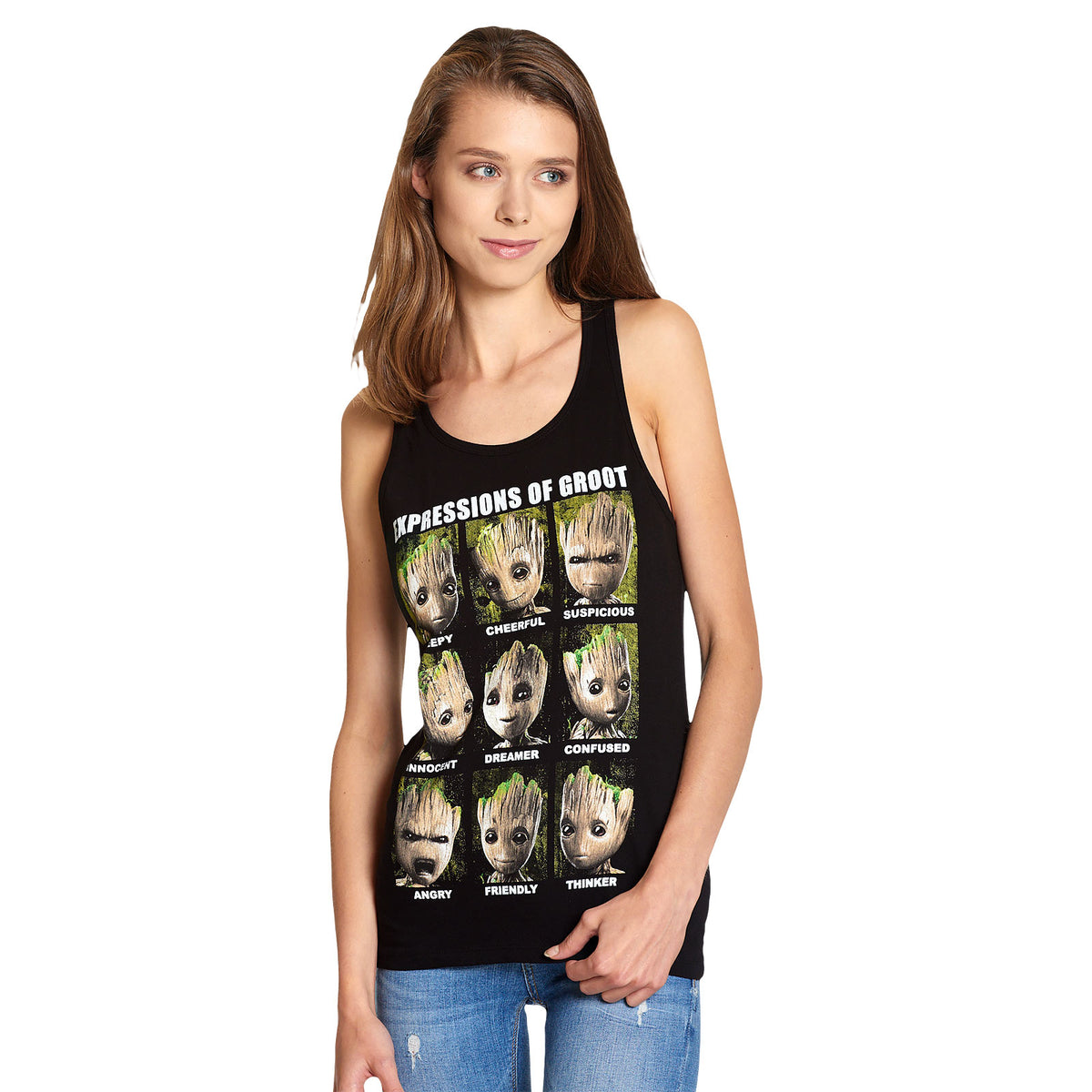 Productafbeelding Guardians of the Galaxy - Groot Expressions Tanktop zwart