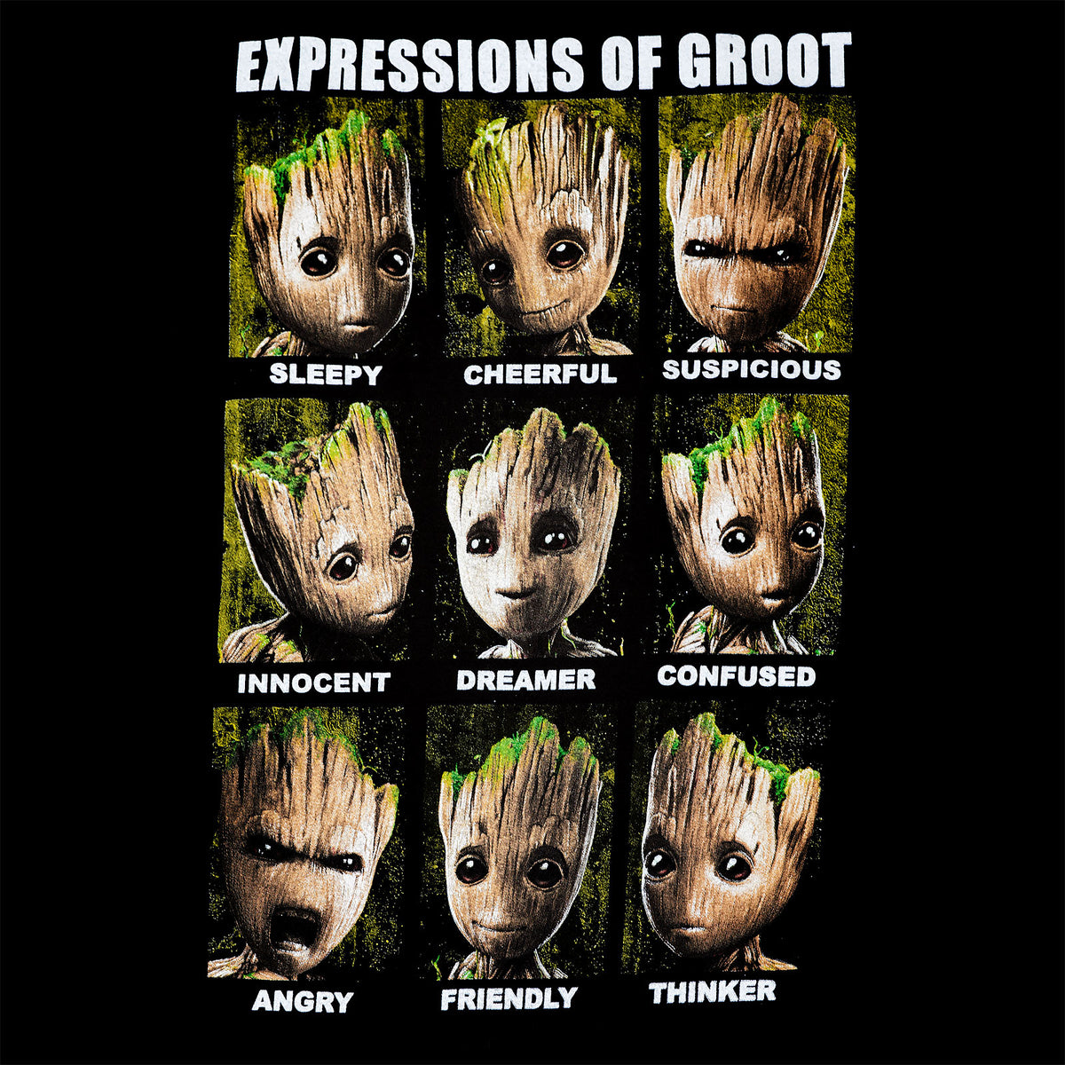 Productafbeelding Guardians of the Galaxy - Groot Expressions Tanktop zwart