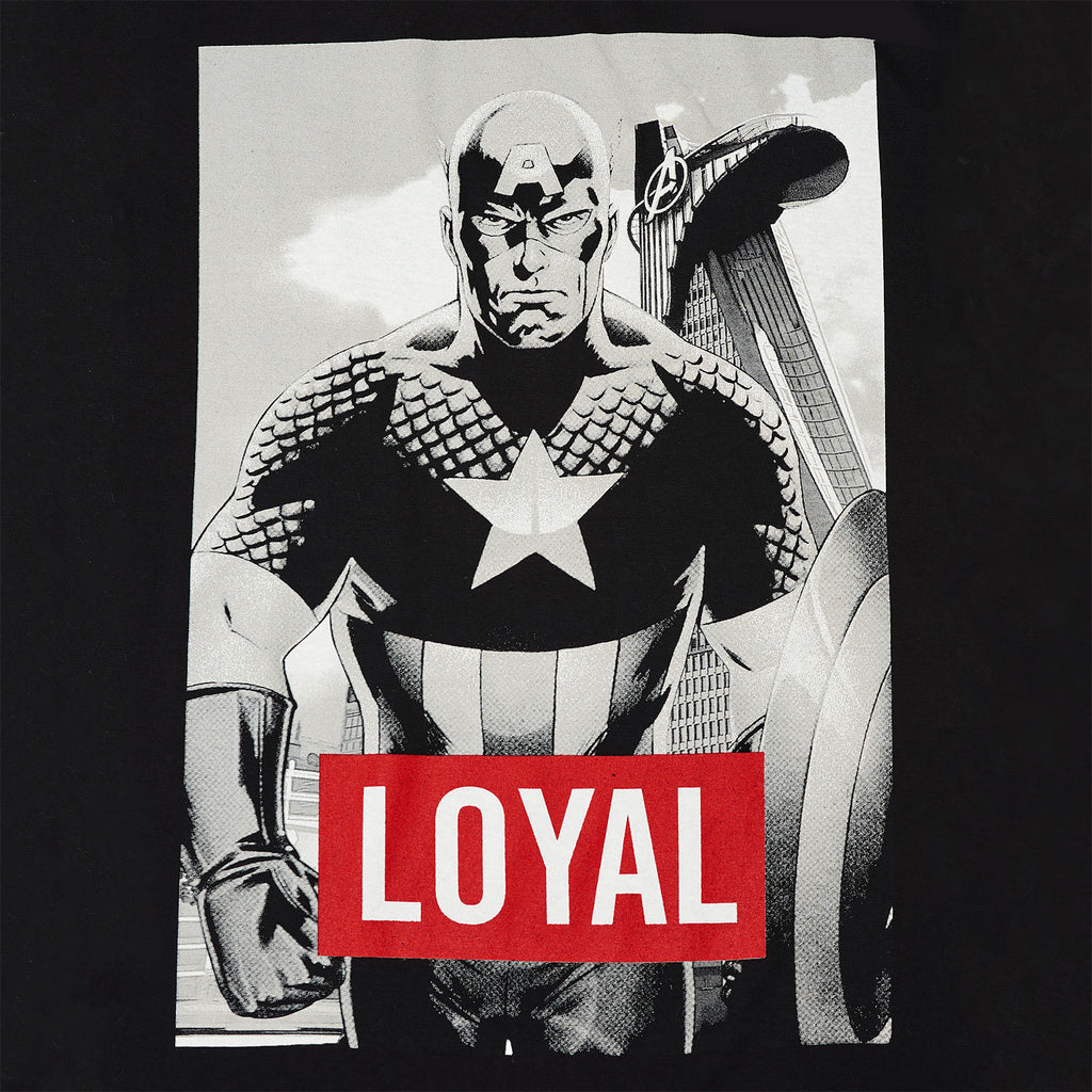 Produktbild Avengers - Captain America Loyal T-Shirt schwarz