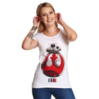 Productafbeelding Star Wars - Rebel BB-8 dames T-shirt wit