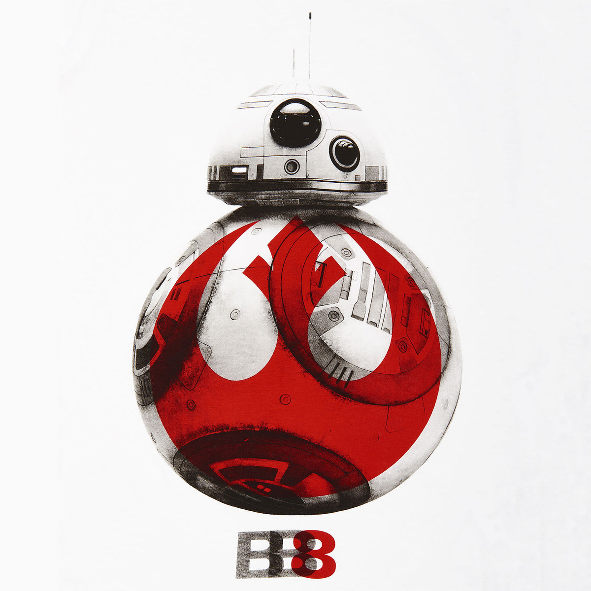 Productafbeelding Star Wars - Rebel BB-8 dames T-shirt wit