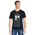 Image produit Doctor Who - T-shirt Tardis Outline bleu