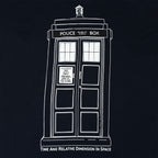 Image produit Doctor Who - T-shirt Tardis Outline bleu