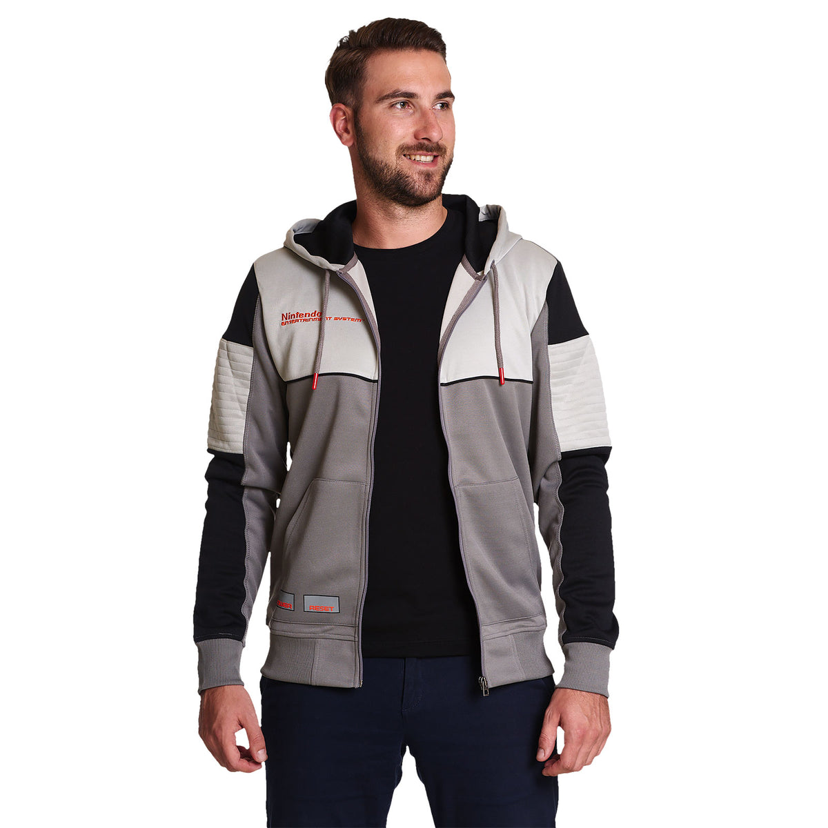 Produktbild Nintendo - NES Kapuzenjacke grau
