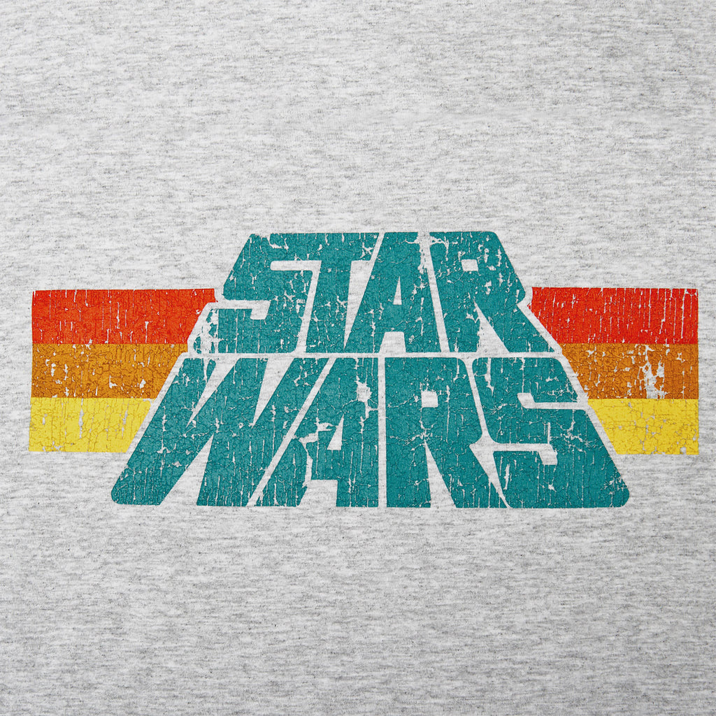 Image produit Star Wars - T-shirt Logo Vintage 77 Gris