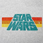 Image produit Star Wars - T-shirt Logo Vintage 77 Gris