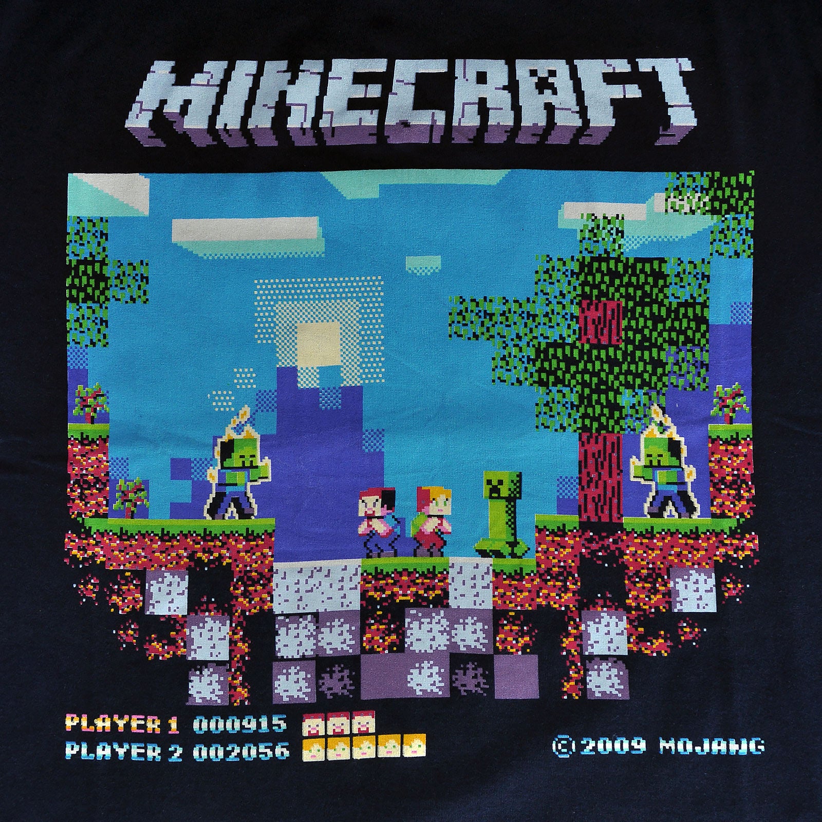 Produktbild Minecraft - Brawler Retro T-Shirt Kinder blau