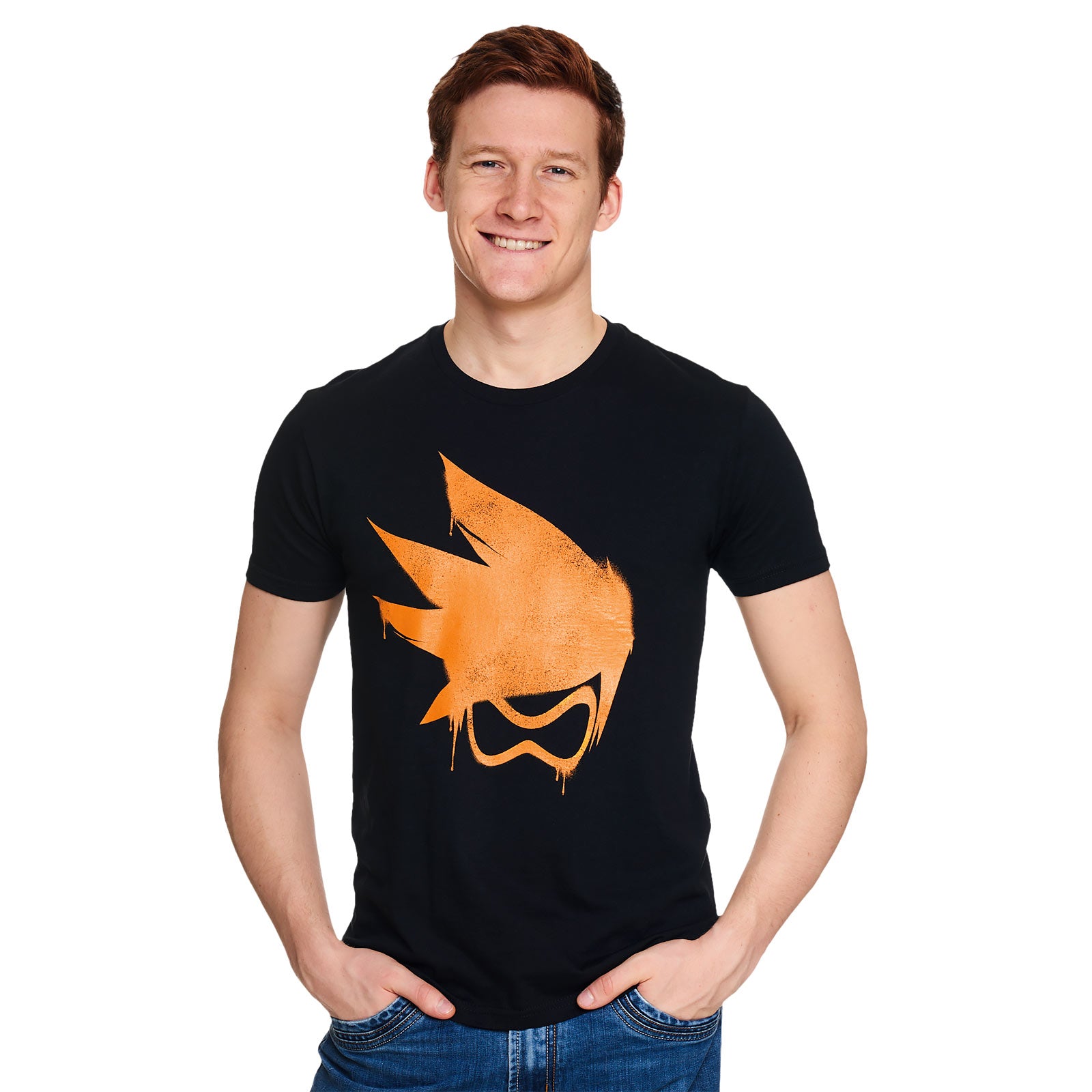 Image produit Overwatch - T-shirt noir avec logo Tracer Spray