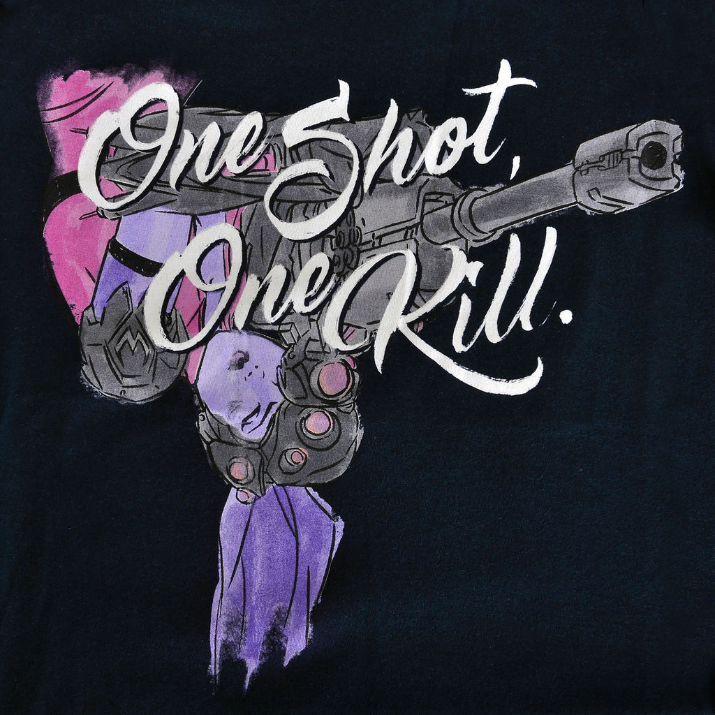 Productafbeelding Overwatch - One Shot One Kill T-Shirt Dames blauw