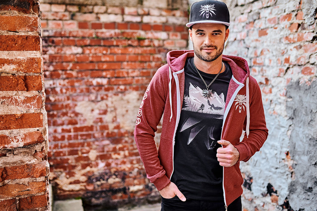 Productafbeelding Witcher - Wolf Silhouet T-shirt Zwart