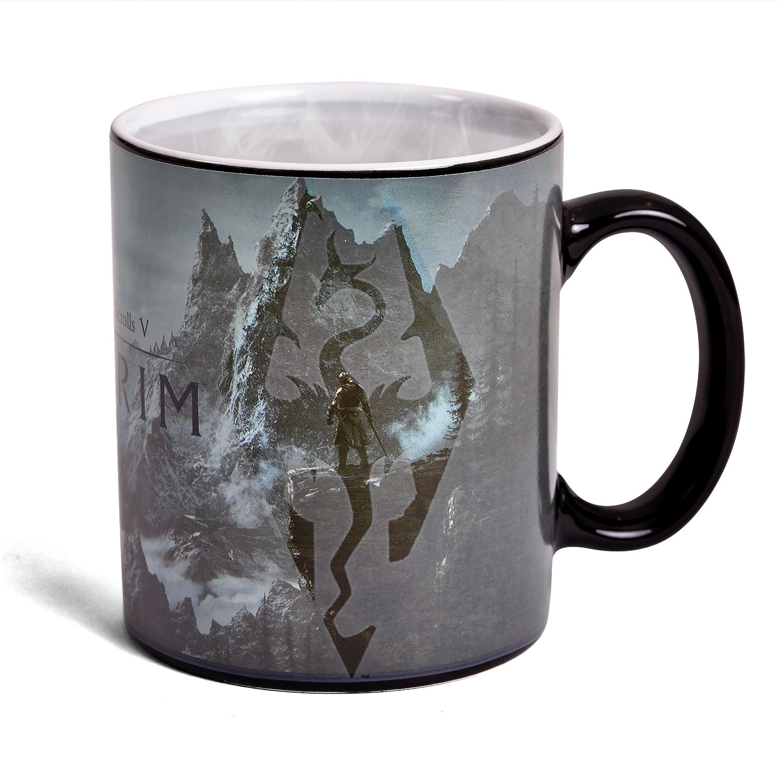 Produktbild Skyrim - Dragon Logo Thermoeffekt Tasse