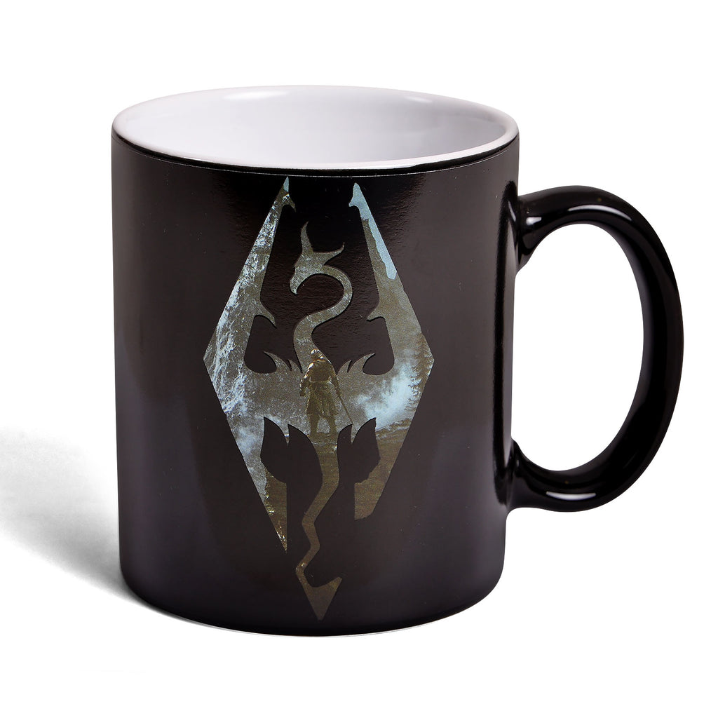 Produktbild Skyrim - Dragon Logo Thermoeffekt Tasse