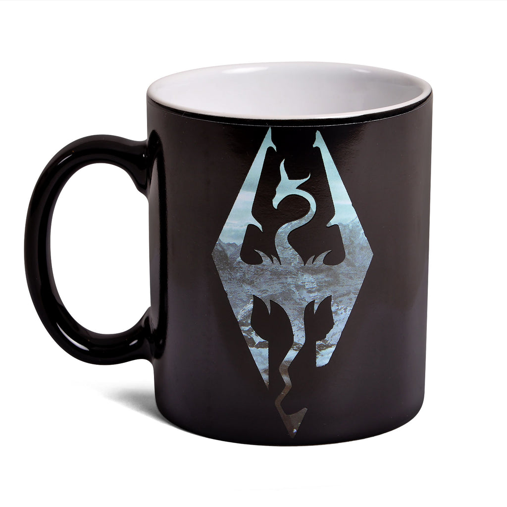 Produktbild Skyrim - Dragon Logo Thermoeffekt Tasse