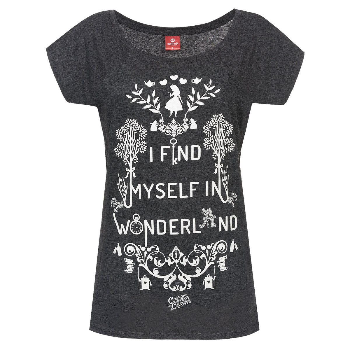 Produktbild Alice im Wunderland - Wonderland T-Shirt Damen Loose Fit grau