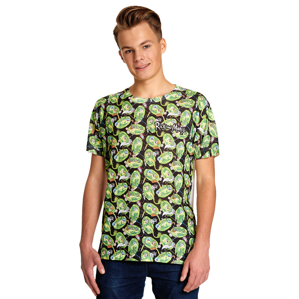 Image produit Rick et Morty - T-shirt Invasion Portail
