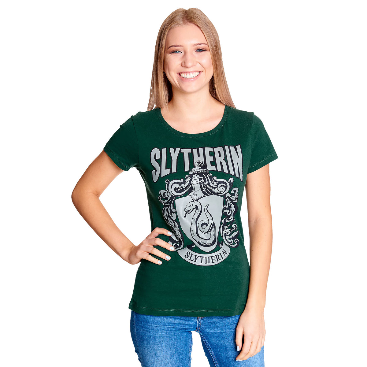 Produktbild Harry Potter - Slytherin Wappen T-Shirt Damen grün