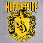 Image produit Harry Potter - T-shirt gris avec blason Hufflepuff
