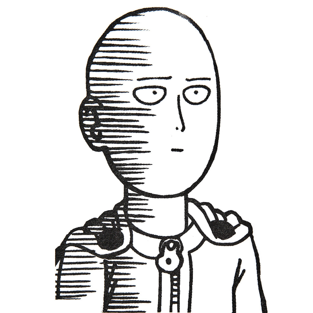 Image produit One Punch Man - T-shirt Saitama Sketch blanc