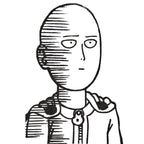 Image produit One Punch Man - T-shirt Saitama Sketch blanc