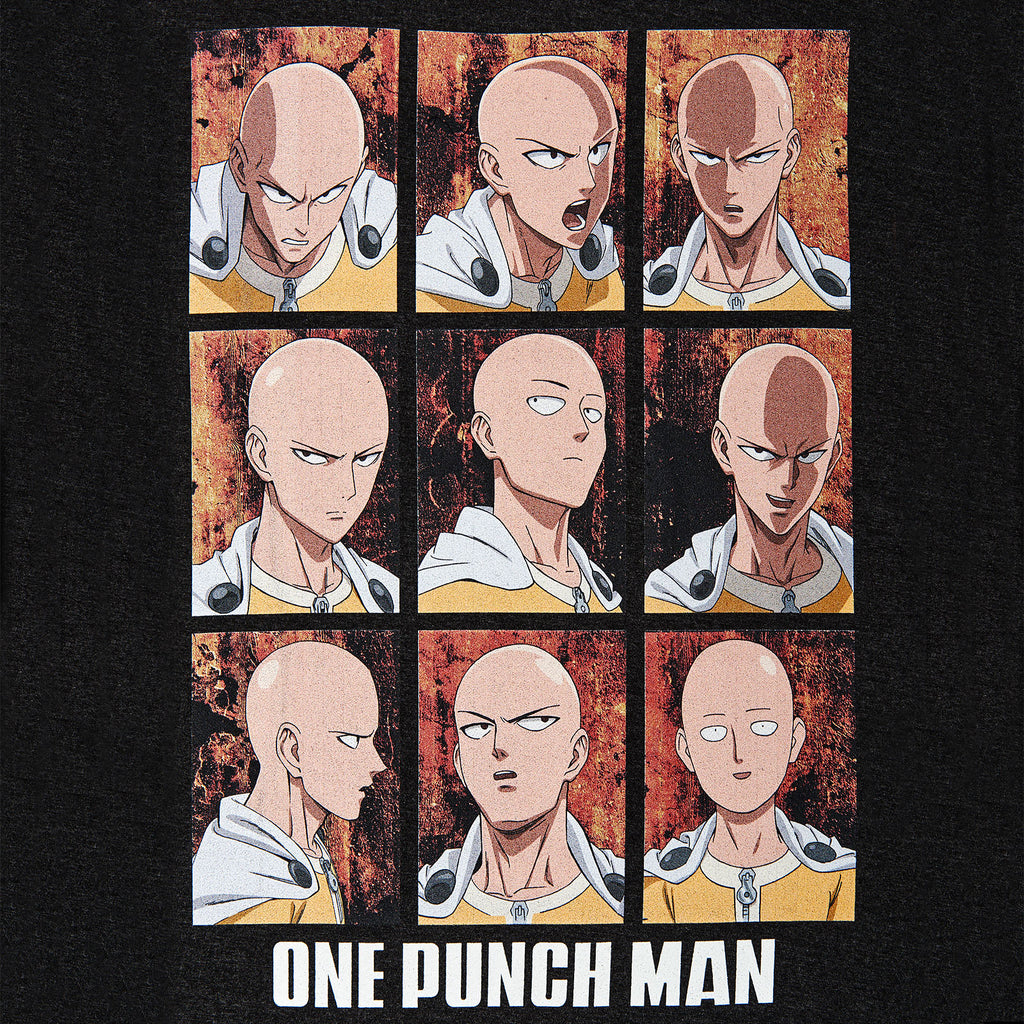 Image produit One Punch Man - Emotions de Saitama T-Shirt Gris
