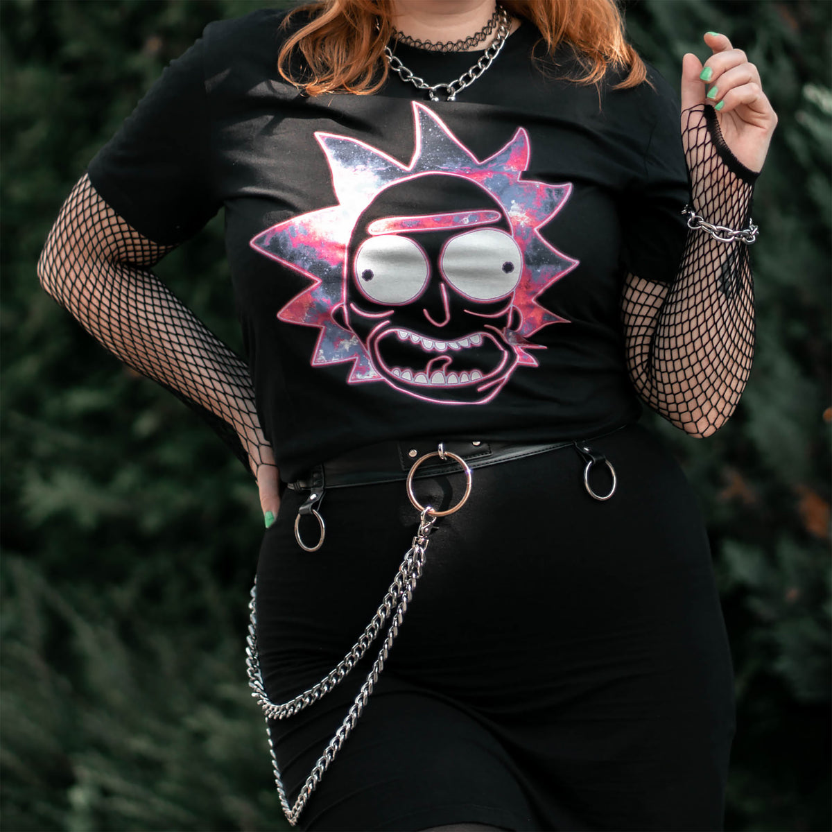 Image produit Rick et Morty - T-shirt Neon Rick phosphorescent noir