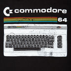 Productafbeelding Commodore 64 - Classic Keyboard T-Shirt Zwart
