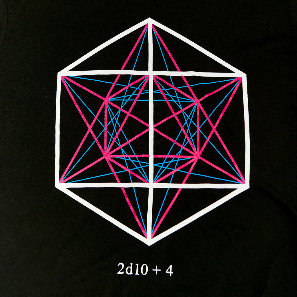 Produktbild Dungeons & Dragons - 2d10 + 4 Symbol T-Shirt schwarz