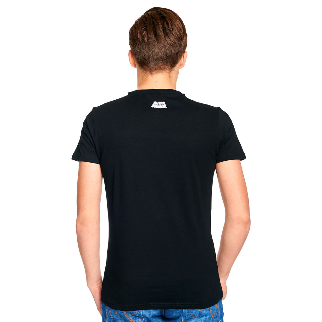 Image produit Super Mario - T-shirt noir avec poster de propagande du champignon 1 UP