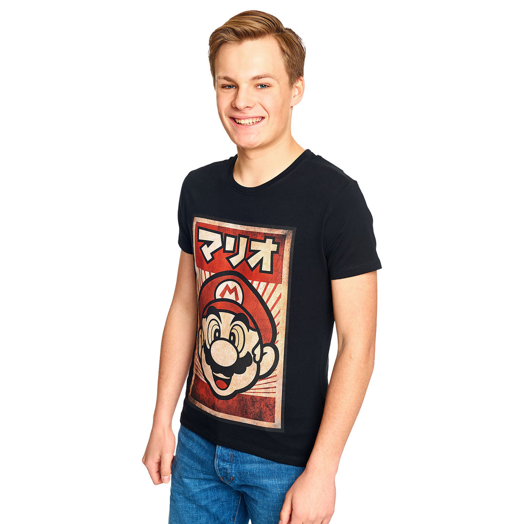 Image produit T-shirt noir Super Mario Propaganda Poster