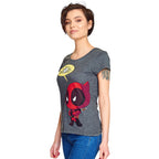 Productafbeelding Deadpool - Chibi Dames T-Shirt Grijs